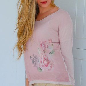Soft Floral Sweater (One Size)